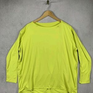 CRZ YOGA Womens UPF 50+ Lightweight Long Sleeve Workout Shirts XL Yellow